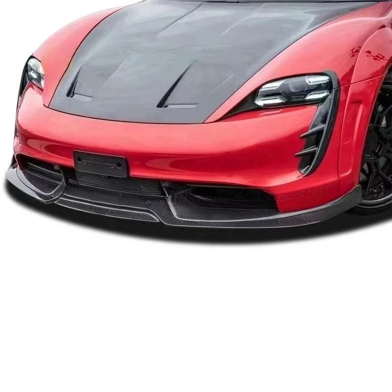 Auto Parts Dry Carbon Fiber CMT Style Front Lip for  Taycan Turbo